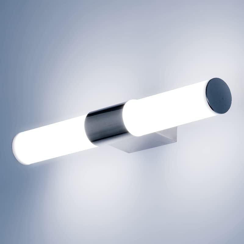40 Cm Led-badezimmerspiegelleuchte, 16 W, Moderne Wandleuchte Mit Schminkbeleuchtung, Ip65 Wasserdicht, Edelstahl, Dekorative Badezimmerspiegelleuchte, 880 Lm, Kaltweiß