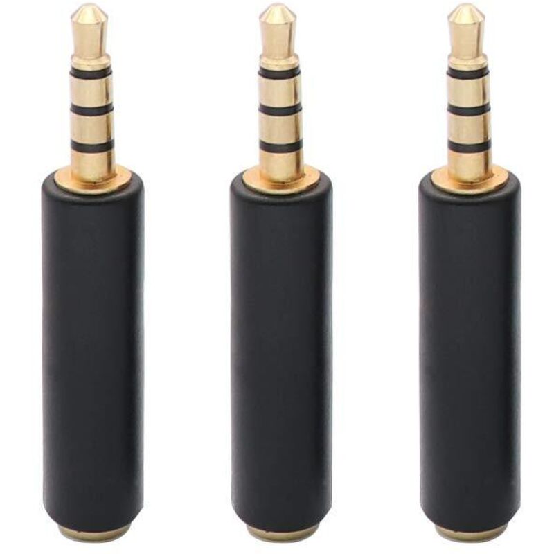 Av-adapter 3,5-mm-klinke Auf Cinch-av-videokamerakabel, 3,5-mm-klinkenstecker Auf 3-cinch-stecker Für Aux-stereo-audiokabel Für Smartphones, Mp3-player, Tablets, Lautsprecher, Heimkino (3er-pack)