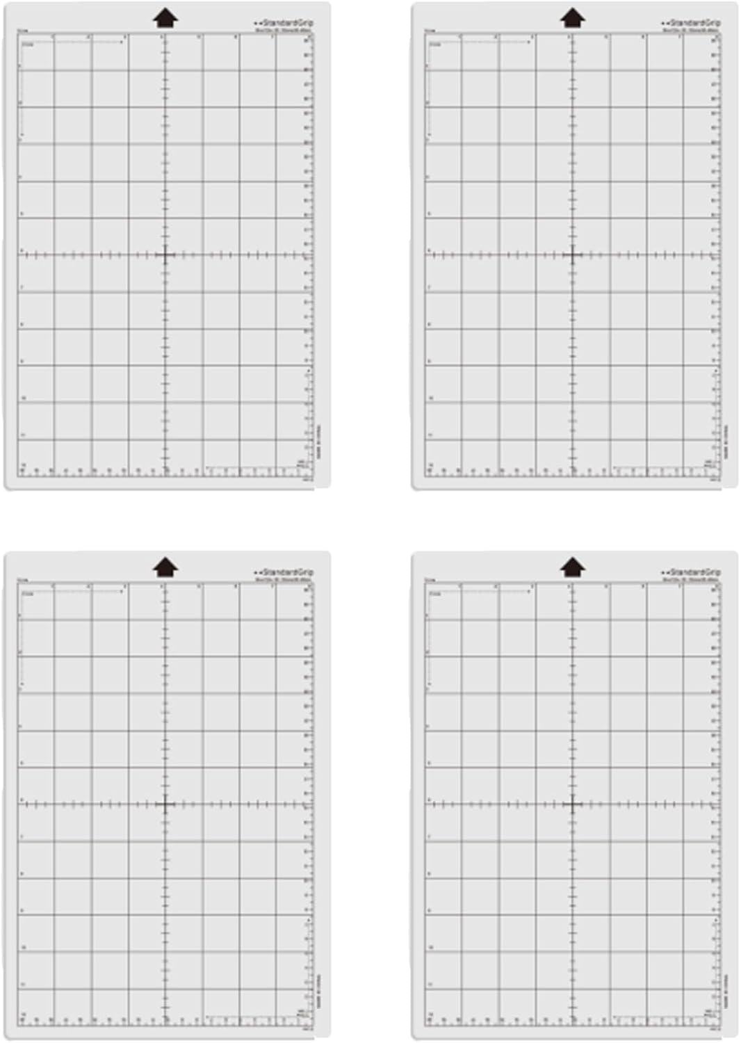 8x12 Zoll (ca. 20x30 Cm) Selbstklebende Schneidematte, 4er-set, Strapazierfähige Mehrzweck-schneidematten Für Silhouette Portrait Und Cameo, Kompatibel Mit Silhouette Cameo Und Cricut Explore Plotter