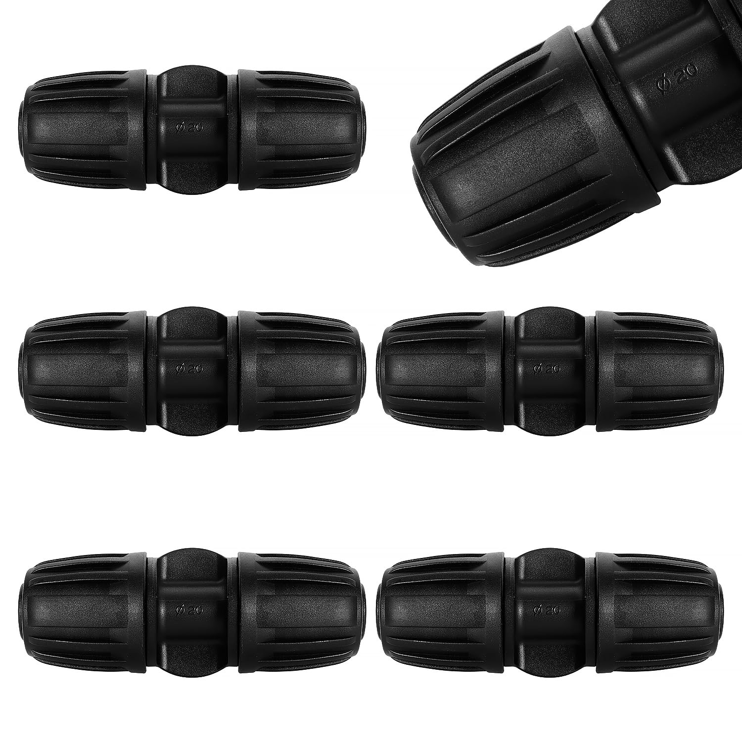 5 Stück 20-mm-tropfbewässerungsanschlüsse, Gerader Tropfbewässerungsadapter, Gerade Bewässerungsanschlüsse, Bewässerungsschlauchverbinder, Für Garten Und Rasen