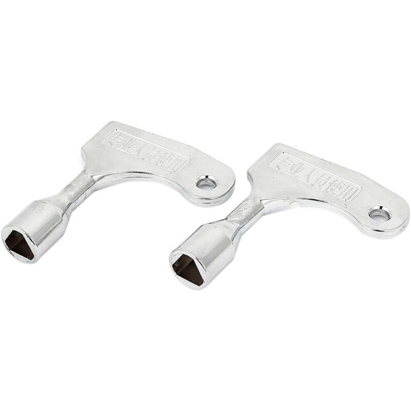 Set Mit 2 Dreieckigen Schlüsseln Zur Schnellen Notöffnung Von Aufzügen – 9-mm-schloss – Abmessungen 60 X 45 X 13 Mm – Gewicht 66 G