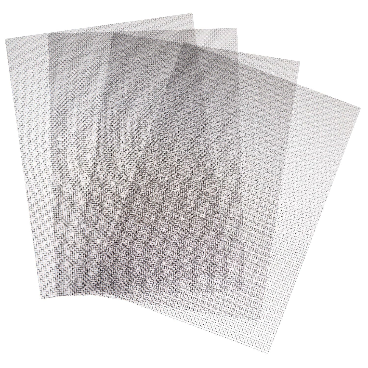 Feinmaschiges Edelstahl-drahtgewebe 1 Mm Für Türen Und Fenster, Schutz Vor Nagetieren Und Insekten/schlangen, 300 X 210 Mm, 4 Stück