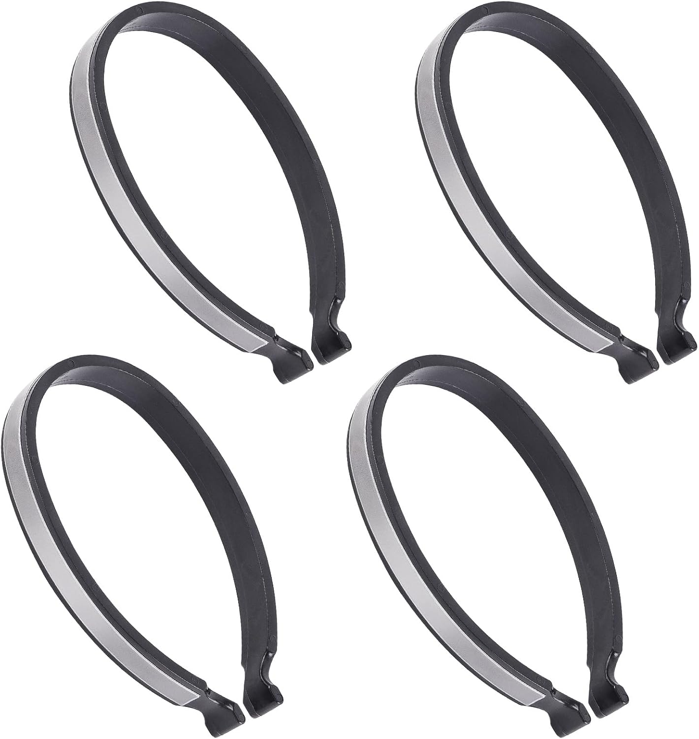 Reflektierende Fahrradclips, 4 X Graue, Verstellbare Hosenbeinclips, Reflektierende Fahrradclips Für Die Nacht, Sicher Und Komfortabel, Erweiterbar, Zum Joggen Und Wandern