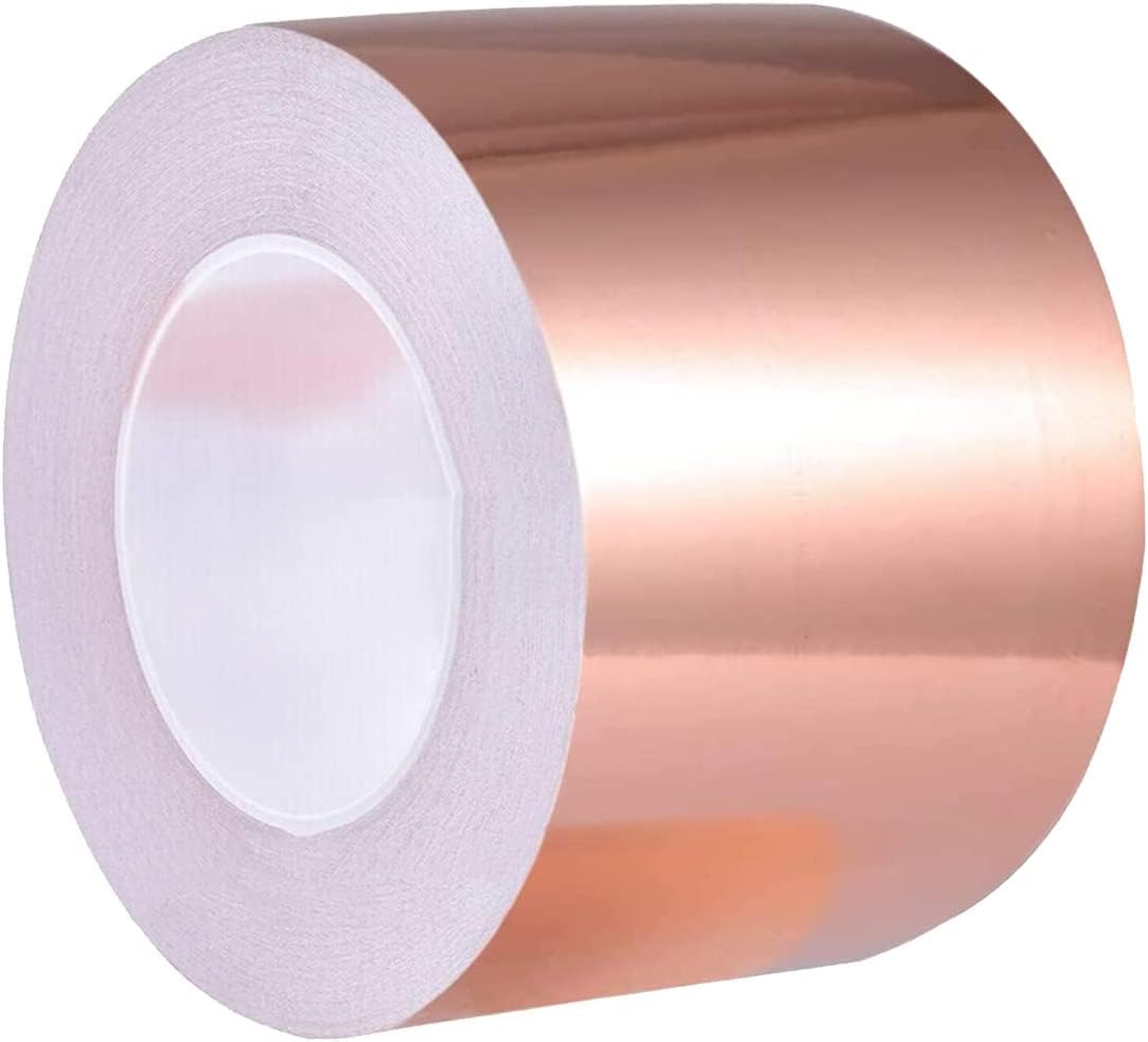 120 Mmx10m Kupferband Schneckenabwehr, Effizient Emi Kupferfolienband Gegen Schnecken Nacktschnecken, Verdicken Kupferfolie Selbstklebend Mittel Bekämpfen Schnecken Alternative Zu Schneckenkorn