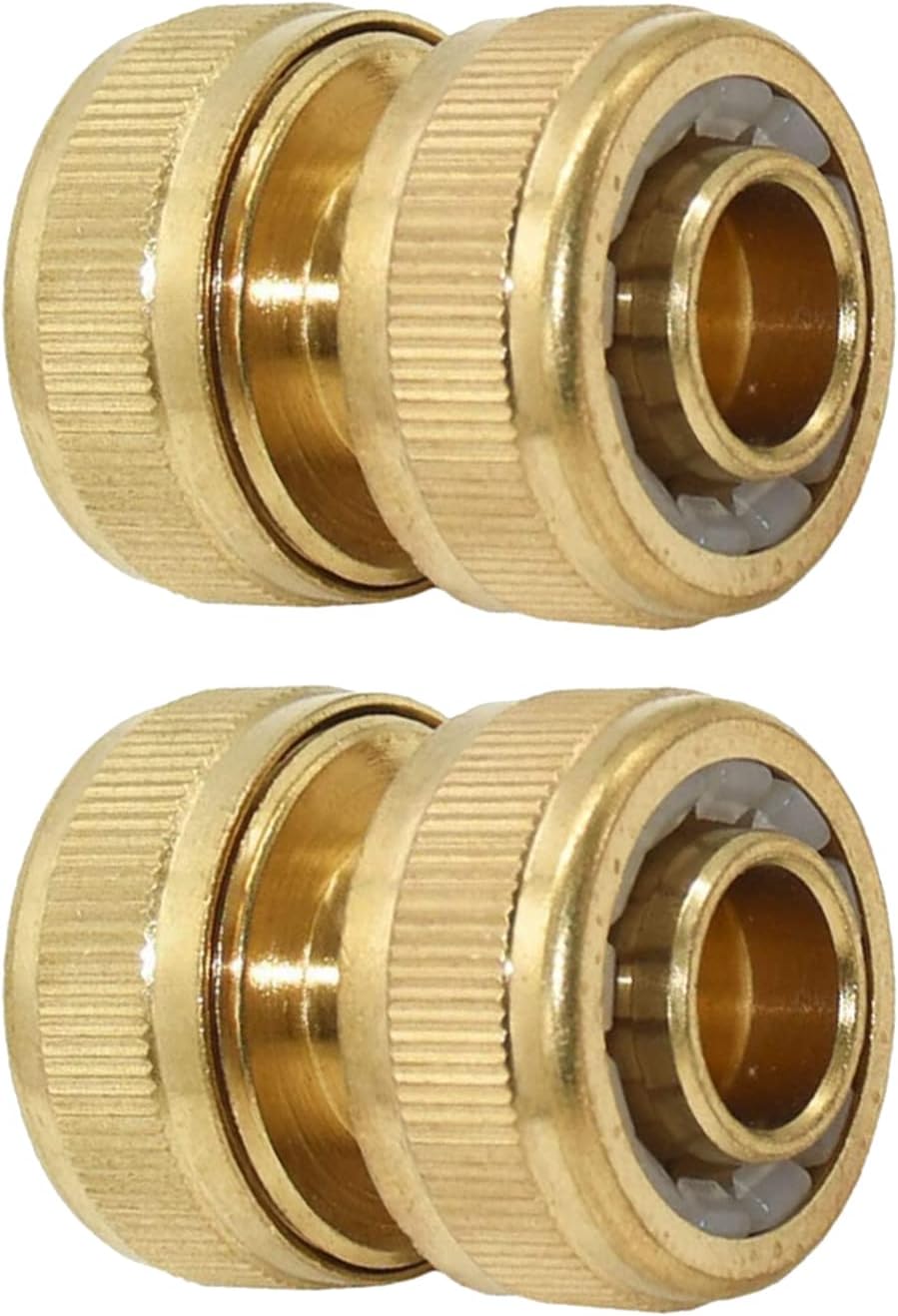 19 Mm (3/4 Zoll) Messing-gartenschlauch-reparaturset, Fallrohranschluss, Schnelllösungs-verbinderverlängerung, Schnellreparatur (2er-pack)