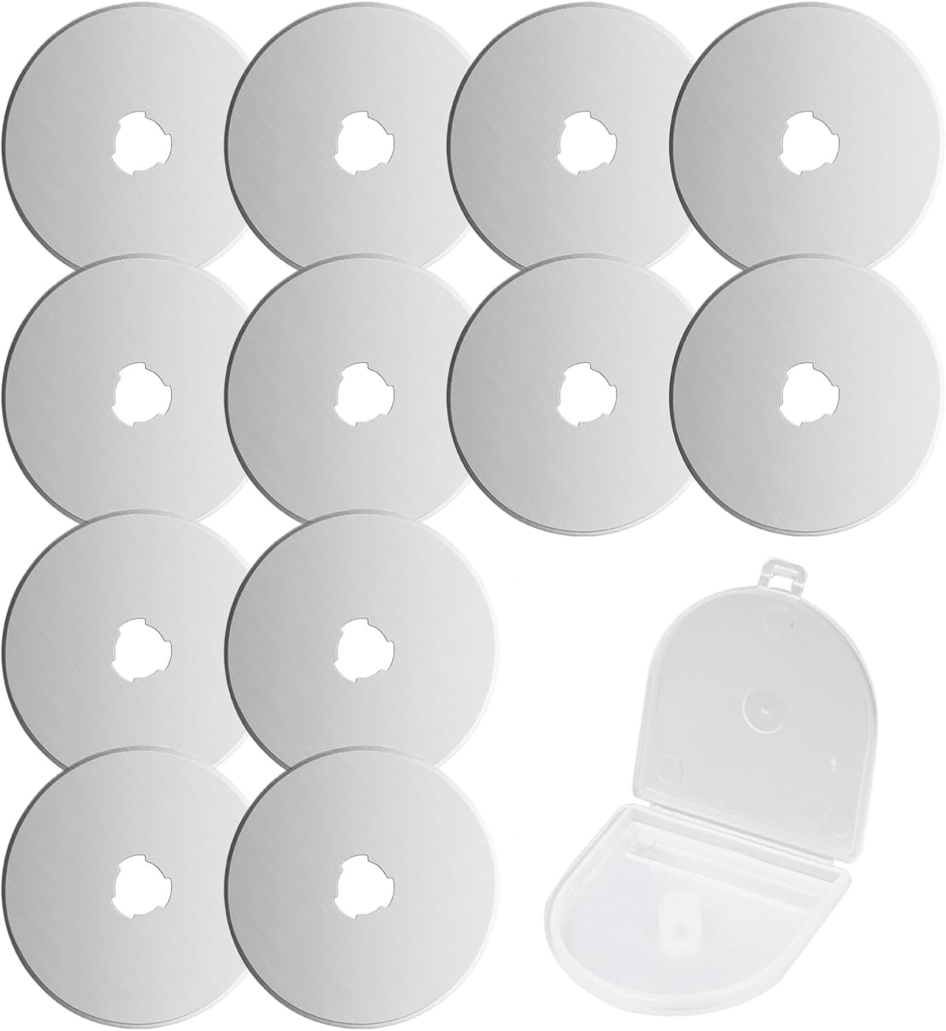 12 Ersatzklingen Für Rollschneider, 45-mm-rollenmesser, Zum Quilten, Für Papier, Stoff, Scrapbooking, Nähen Und Stoffschneiden