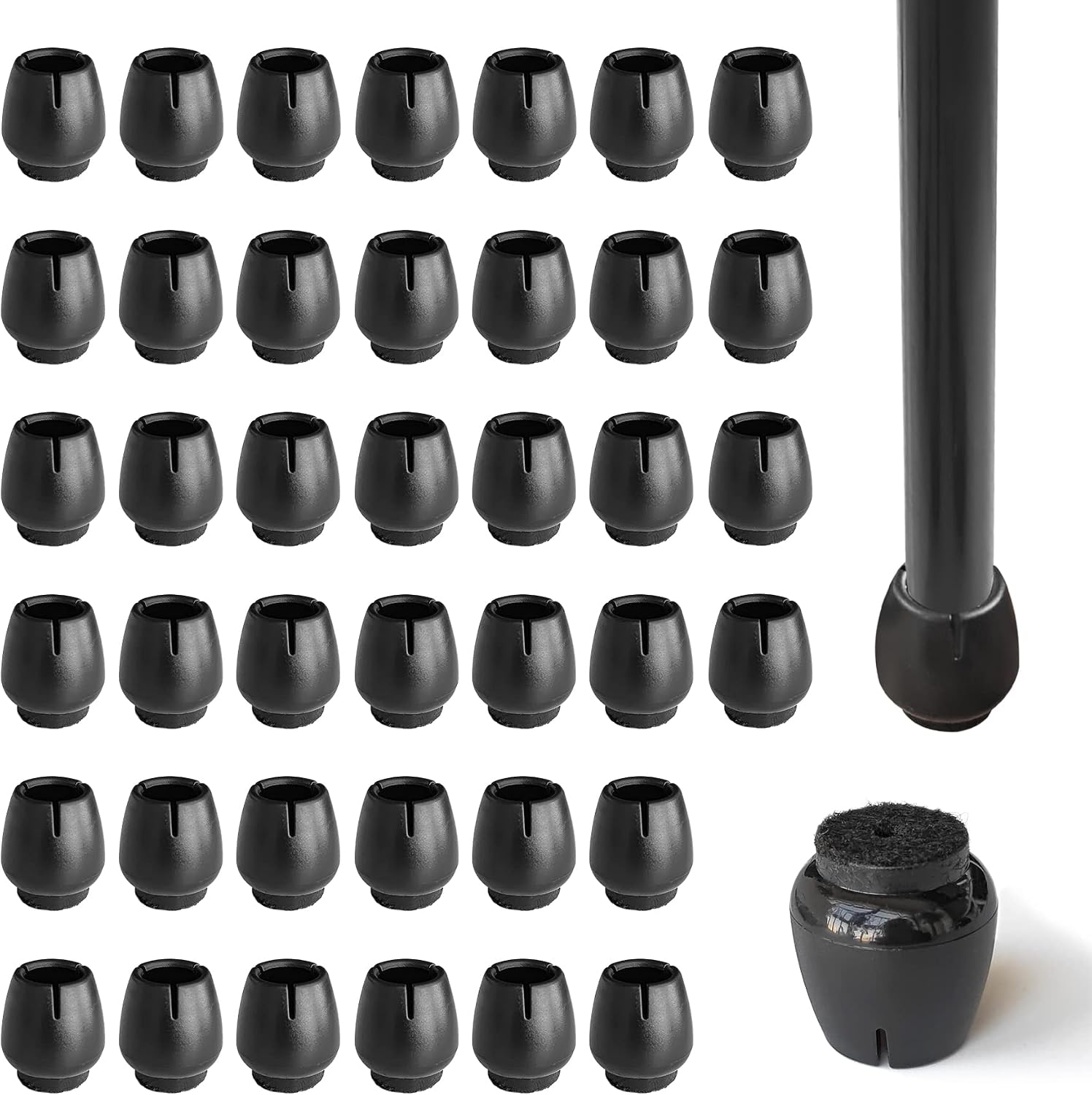 Set Mit 40 Silikon-stuhlkappen, Runden Silikonspitzen, Stuhlbeinüberzügen, Runden Stuhlstopfen, Schützen Den Boden, Rutschfest