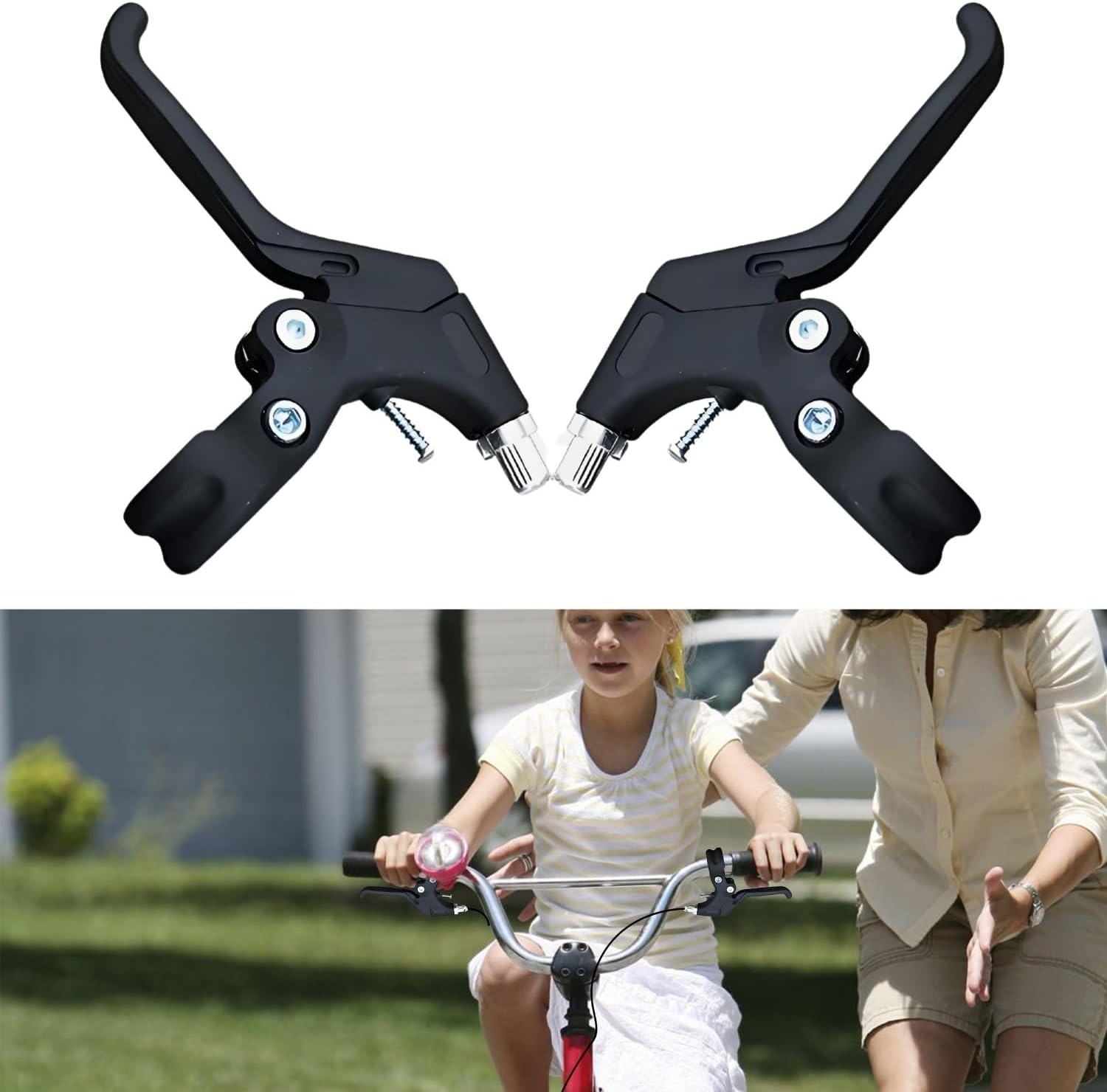Fahrradbremshebel, 1 Paar Bremshebel Für Kinderfahrräder, Schwarz, Für Lenker Mit 22 Mm Durchmesser