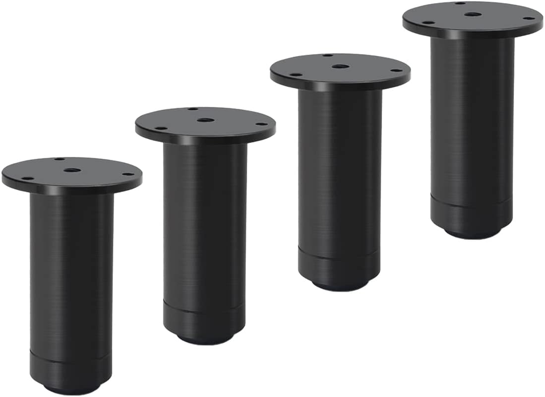 4 Stück 80 Mm Verstellbare Möbelfüße, Schrankfüße, Sofabeine, Möbelstützfüße, Schränke, Regalträger Für Aufbewahrungsschränke (höhenverstellbar 0-25 Mm)