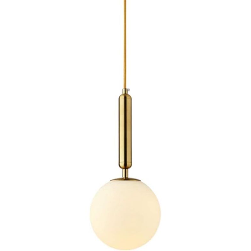 Nordische Moderne Schlichte Pendelleuchte Mit Glaskugel, Einflammig, Hängend Im Loft-stil, Für Schlafzimmer, Esszimmer, Restaurant, Wohnzimmer (leuchtmittel Nicht Enthalten)