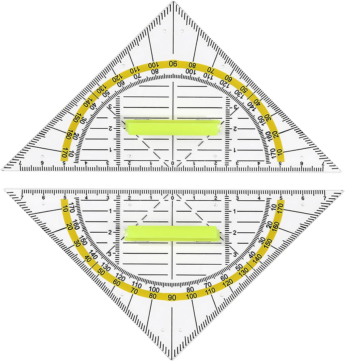 Geometrische Dreiecke 16 Cm, 2er-pack, Für Schüler, Büroangestellte, Designer, Maler Usw.