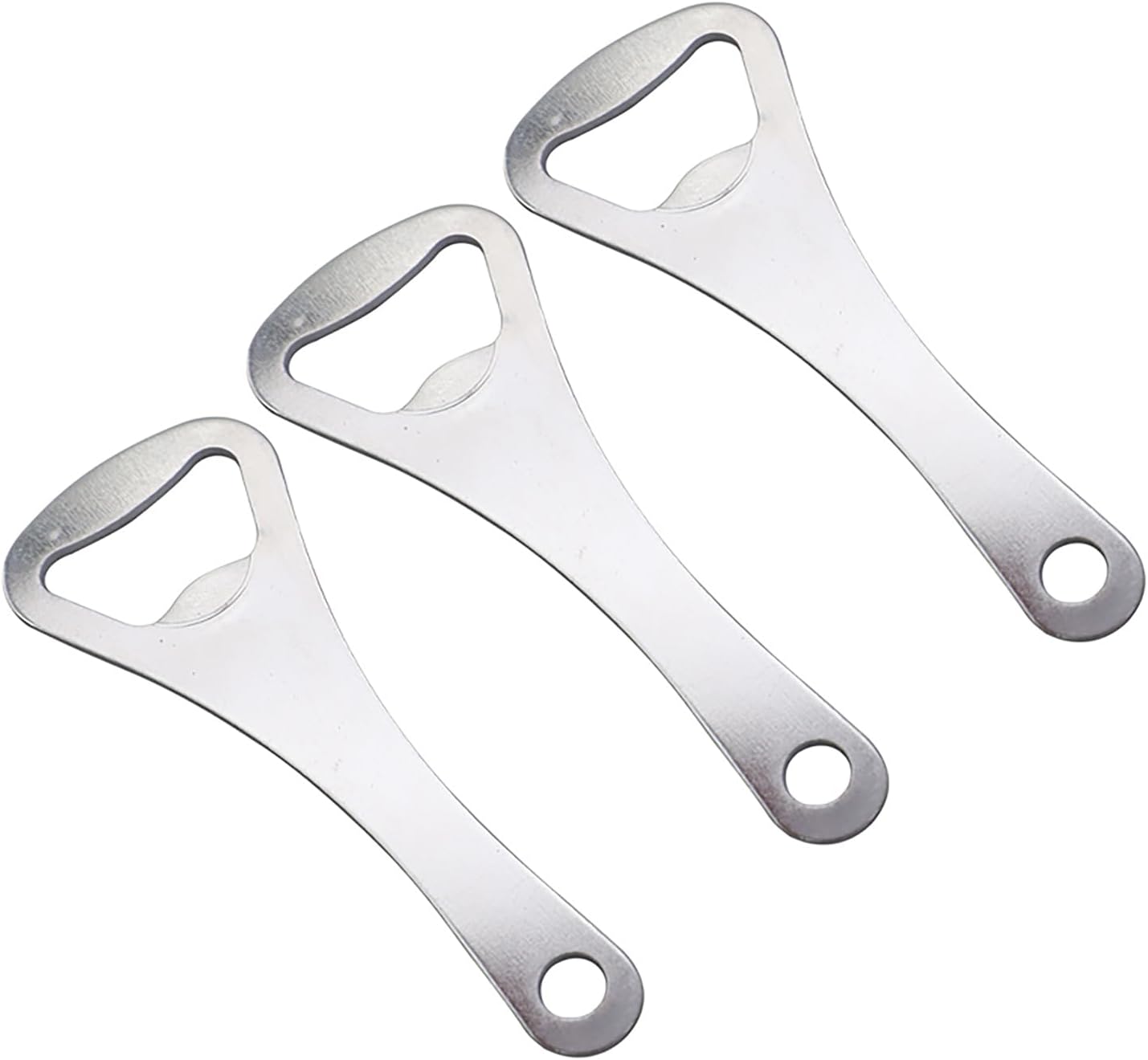 Set Mit 3 Flaschenöffnern Aus Edelstahl, Bierflaschenöffner, Bierflaschenöffner Für Den Heimgebrauch (länge 9,3 Cm, Breite 3,5 Cm)