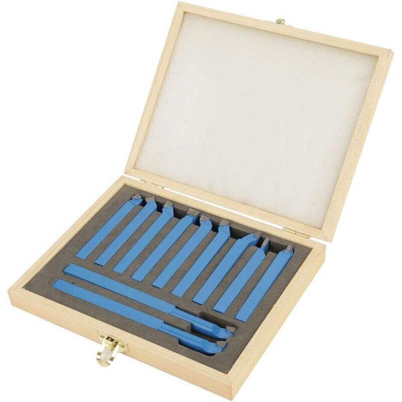 Universelles Dreh- Und Fräswerkzeugset, 11-teilig, Mit Hartmetallspitzen, Vielseitig Einsetzbar, 8 Mm, Inklusive Holzkoffer