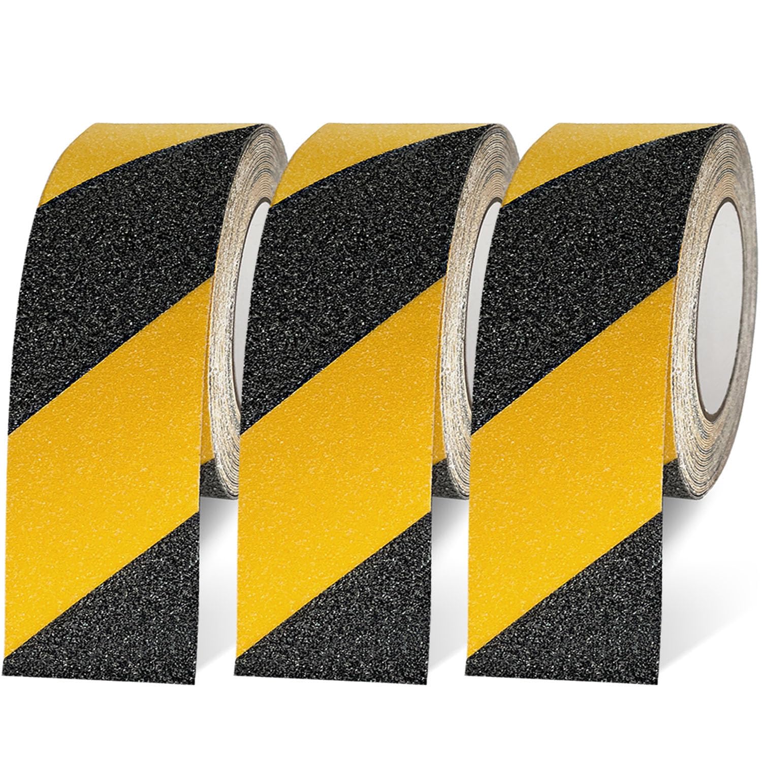 Set Mit 3 Rutschfesten Treppenstreifen, Rutschfesten Sicherheitsstreifen, Rutschfesten Klebestreifen Für Den Außenbereich, 5 Cm X 10 M, Rutschfestes Klebeband Für Treppenteppiche