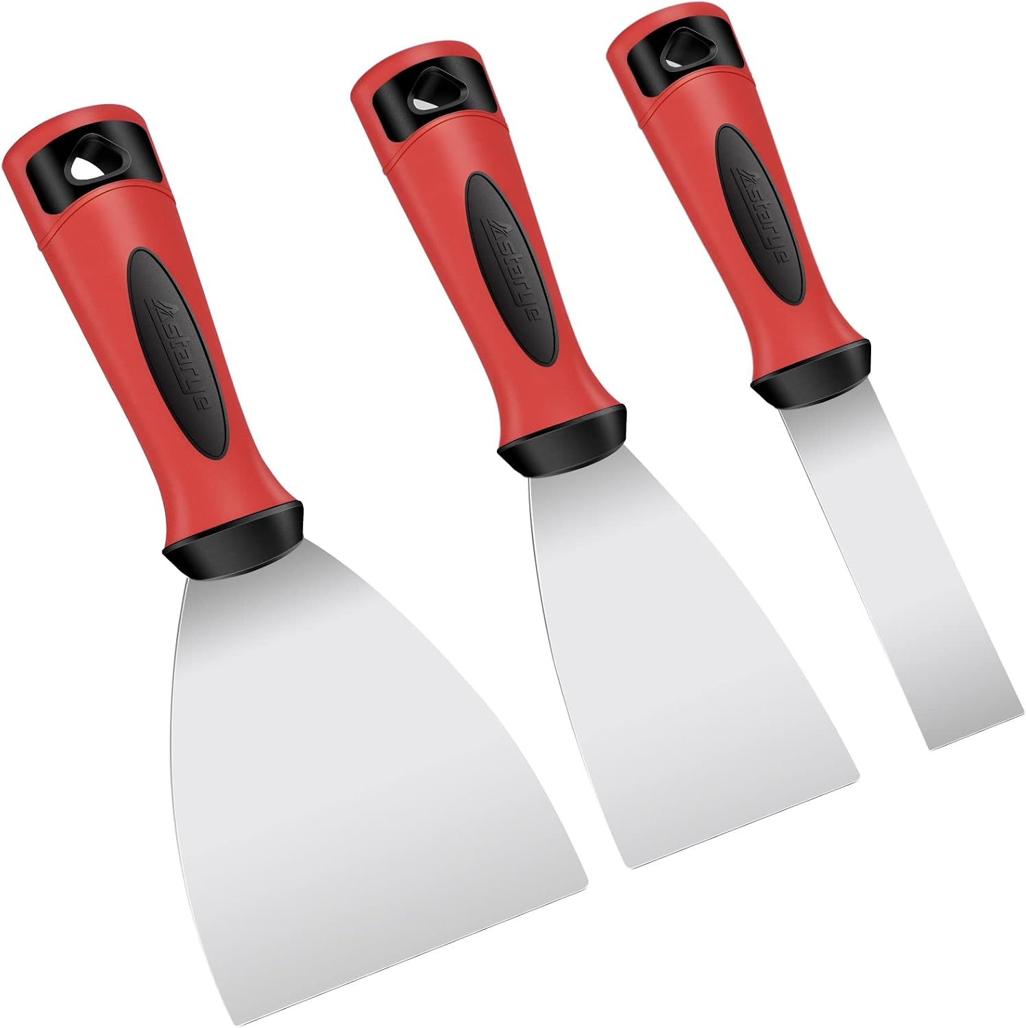 Set Mit 3 Edelstahlspateln (40, 65, 100 Mm)