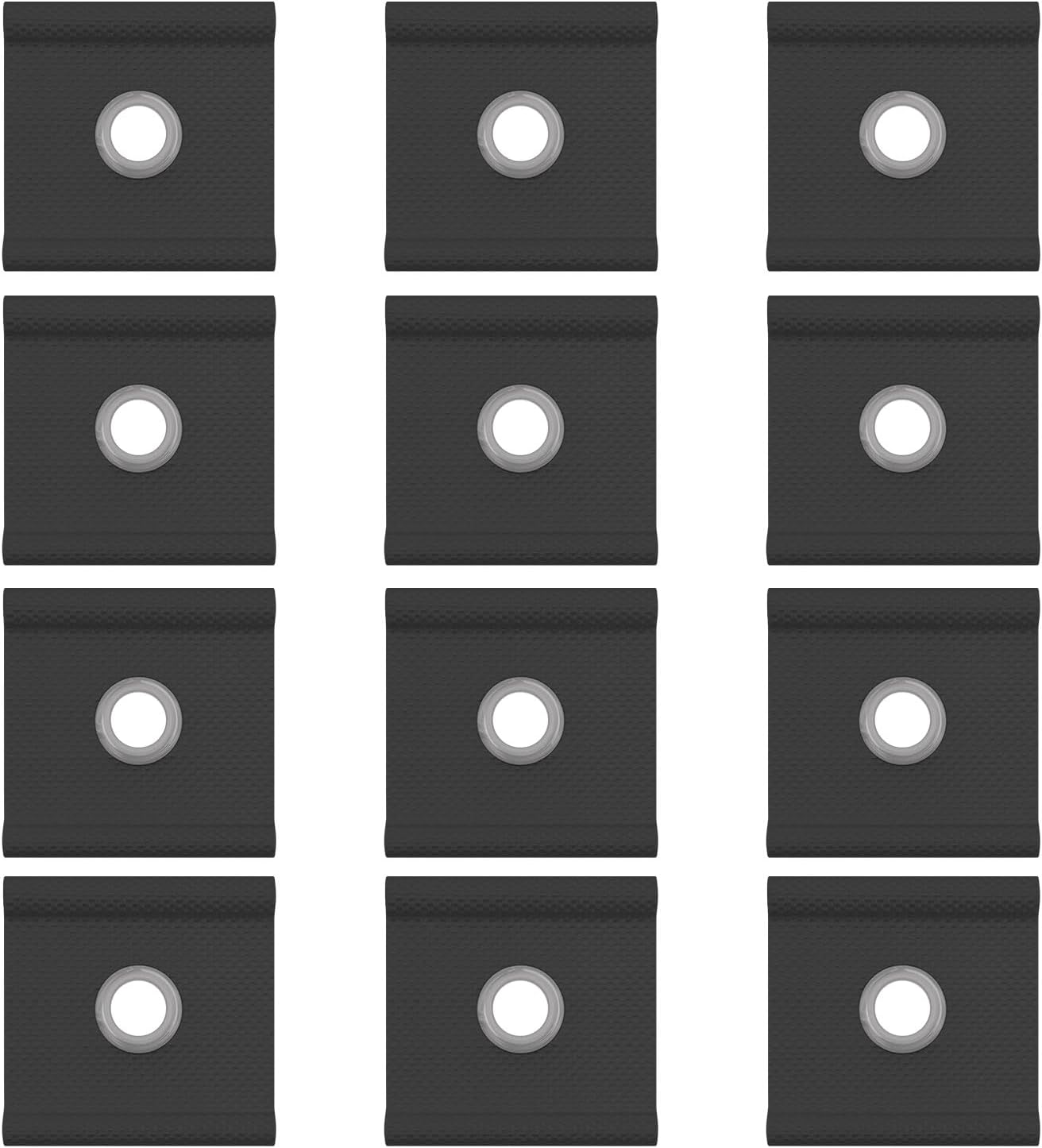 12 X Rohrhaken, Rohrösen Für 5-mm-rohrschienen, Rohrhaken, Markisenhaken, Für Rohrschienenmarkisen (schwarz)