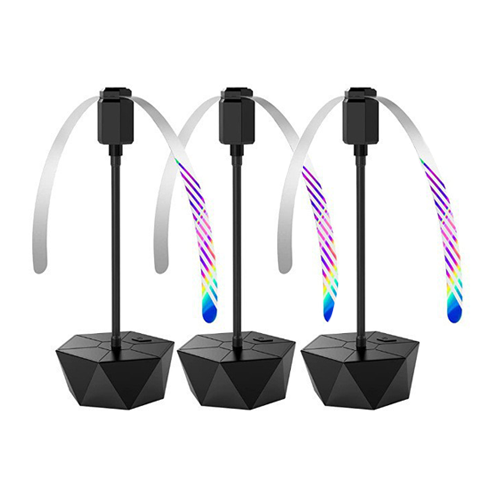 3er-pack Anti-fliegen- Und Mückenventilator, Leise, 360°-schutz Für Tische, Grills Und Den Außenbereich, Faltbar.