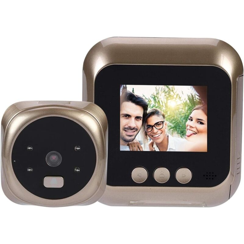 2,4-zoll-hd-türspion Mit Smart-home-display, Türklingel, Sicherheitskamera Und Elektronischem Türspion Für Heimüberwachungssysteme