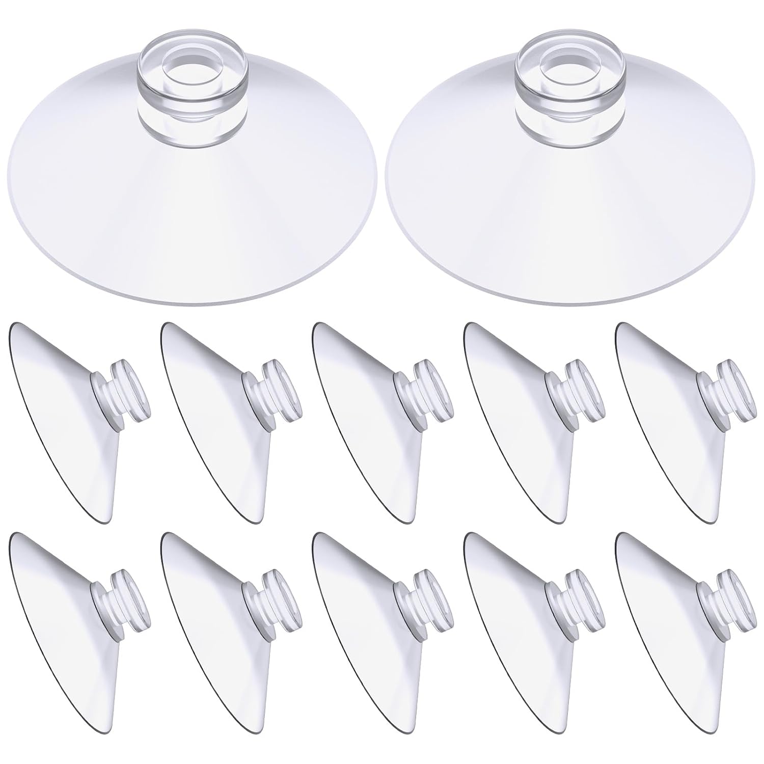 Saugnäpfe, 12 Stück, Saugnäpfe Für Glastische, Mini-saugnäpfe, Extra Starke Pvc-isolier-saugnäpfe Zur Vorhangaufhängung, Einfache Transparente Saugnäpfe Für Glas, Fliesen, Wände (30 Mm)