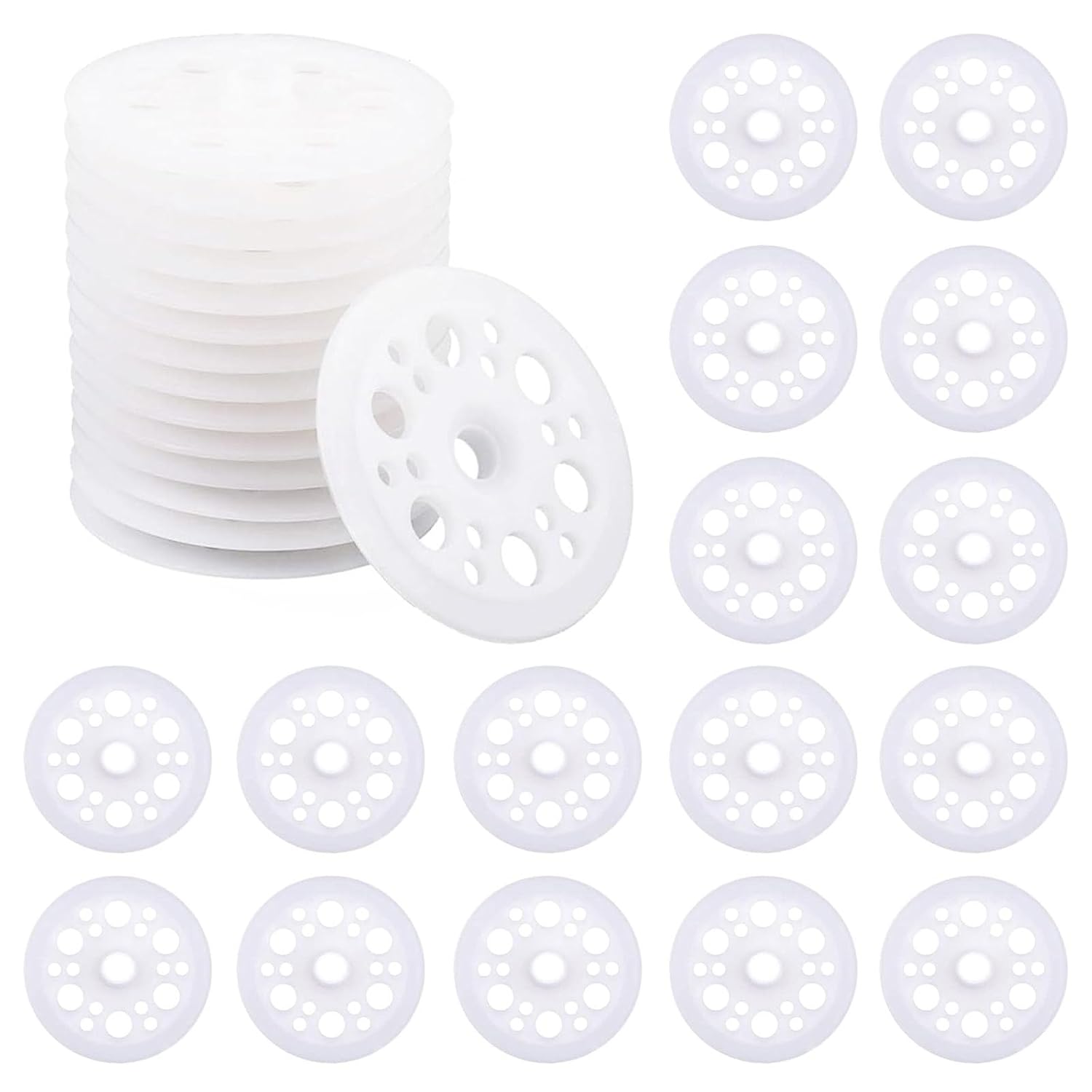 100 X Kunststoff-flachscheiben, 46 Mm Kunststoffscheiben, Polypropylen-kunststoffscheiben, Schaumstoffscheiben Zur Befestigung Und Unterstützung Von Schaumstoff-dämmplatten