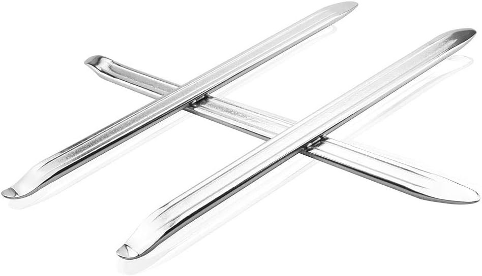 3-teiliges Manuelles Reifenmontierwerkzeug-set Aus Metall, Rostfrei, 30 Cm, Robuster Reifenheber, Hochfestes Polierwerkzeug Für Roller, Fahrräder, Motorräder, Autos Und Elektrofahrzeuge – Silber
