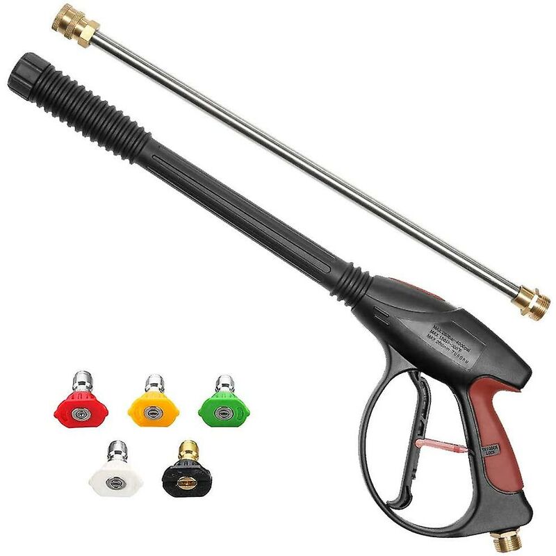 Hochdruck-wasserpistole Magic Wand, 160 Bar Ersatz-hochdruckreinigerpistole Und Düsen Für Autowäsche Und Sprühen