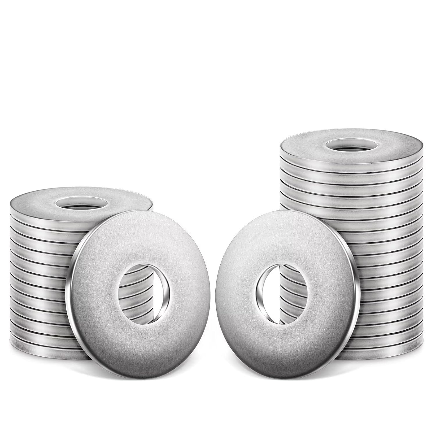 M10-metallscheiben, 50 Stück Edelstahlscheiben M10 X 25 Mm, Flache Edelstahlscheiben, Din 9021 / Iso 7093 Penny-unterlegscheiben Aus Edelstahl