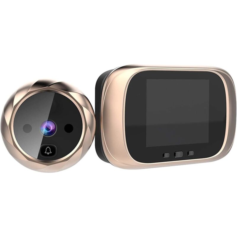 Digitale Tür – 2,8"-lcd-bildschirm – Nachtsicht – Goldfarbene Digitale Türüberwachung