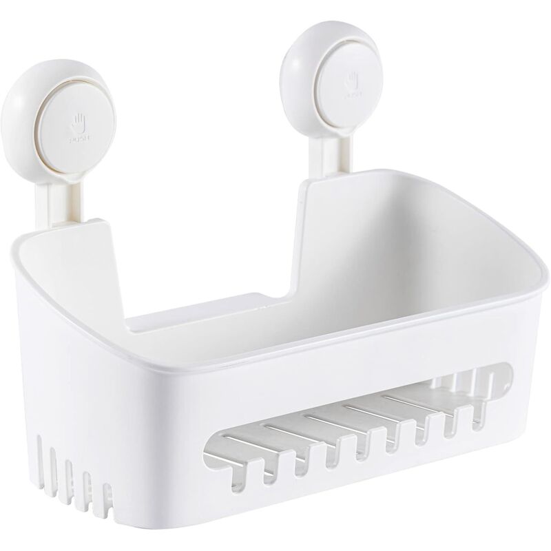 Duschkorb, Gewürzregal, Badezimmer-organizer, Diy-aufbewahrungskorb, Kein Bohren Erforderlich, Abnehmbarer Saugnapf, Wandregal Für Shampoo Und Toilettenartikel, Küche, Badezimmer
