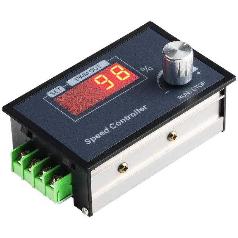 Pwm-gleichstrommotor-drehzahlregler (pwm) Dc 6–60 V 12 V 24 V 36 V 48 V 30 A Einstellbarer Drehzahlregler Mit Drehknopf