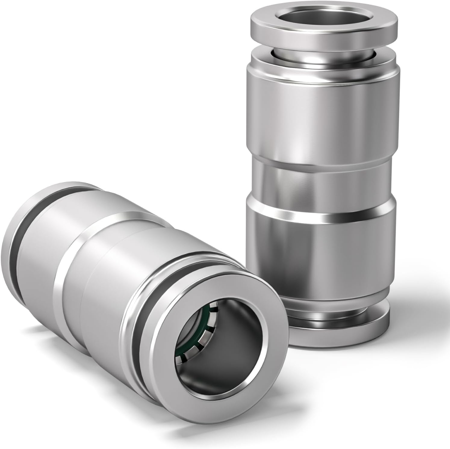 2 Stück 6-mm-geradadapter Für Pneumatische Anschlüsse, 2-wege-schnellkupplungsadapter Aus Pu Für Statische Entladung