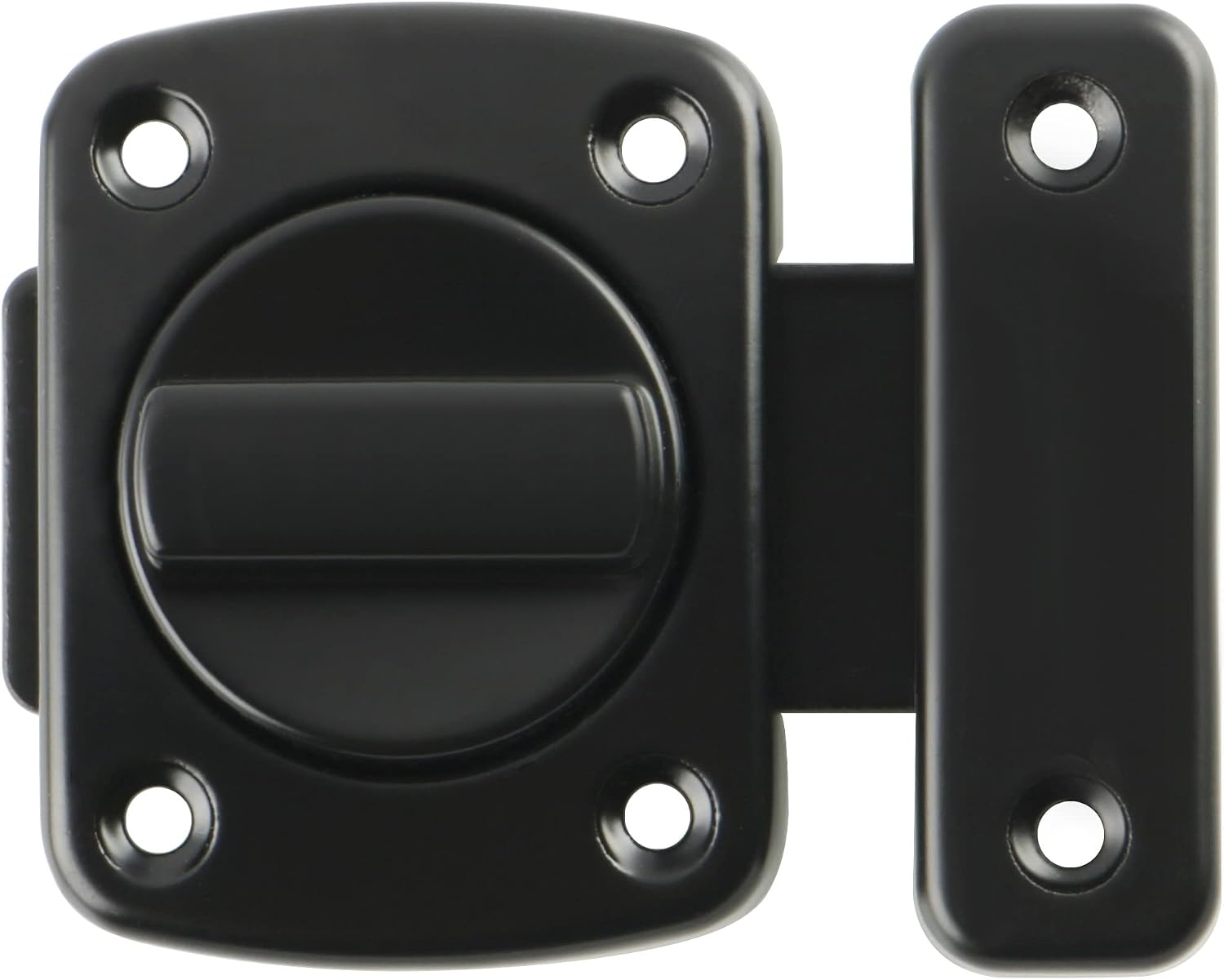 Drehriegel-türschloss Mit 6 Bolzen Für Türen, Fenster, Schränke Und Garten, Mattschwarze Metalloberfläche, Ems250u-b