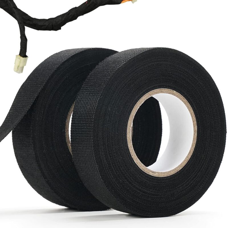 Hitzebeständiges Kabelband, Isolierband Für Elektrische Leitungen, Klebeband Für Kabelbäume, Kfz-kabelband (2 Stück)