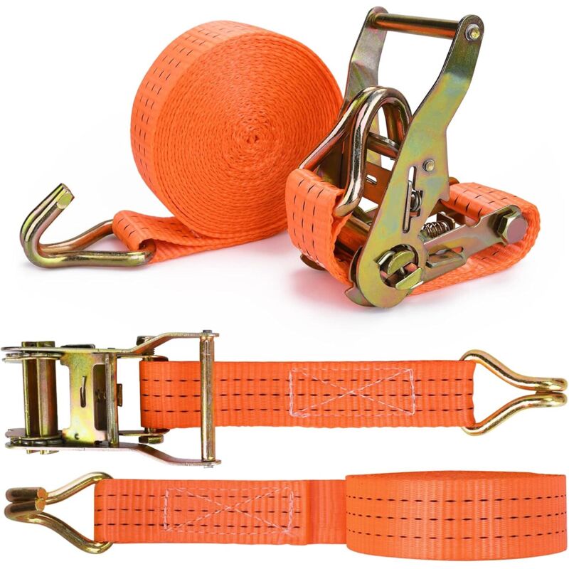 Zweiteiliger Ratschengurt Mit Haken, 6 M Länge, 3,8 Mm Breite, Ratschen-zurrgurt, Spanngurt, Maximale Tragfähigkeit 2000 Kg