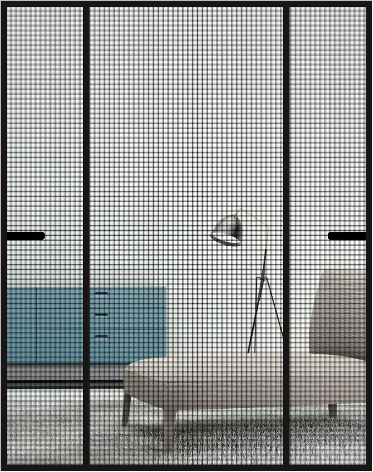 Magnetisches Tür-moskitonetz, 180 X 222 Cm, Beidseitig Zu Öffnen, Mit Automatischem Schließmechanismus, Moskitonetz Für Türen, Fenster, Eingänge, Balkone Und Terrassentüren