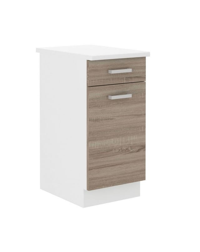 Küchen Preisbombe - Küchen Unterschrank 40 cm für das Modell "Dave 240 Eiche Sonoma Trüffel