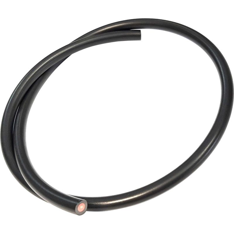 2 Meter Lange Rolle Schwarzes 7-mm-kupferzündkabel Für Rasenmäher, Traktoren Und Motorhacken