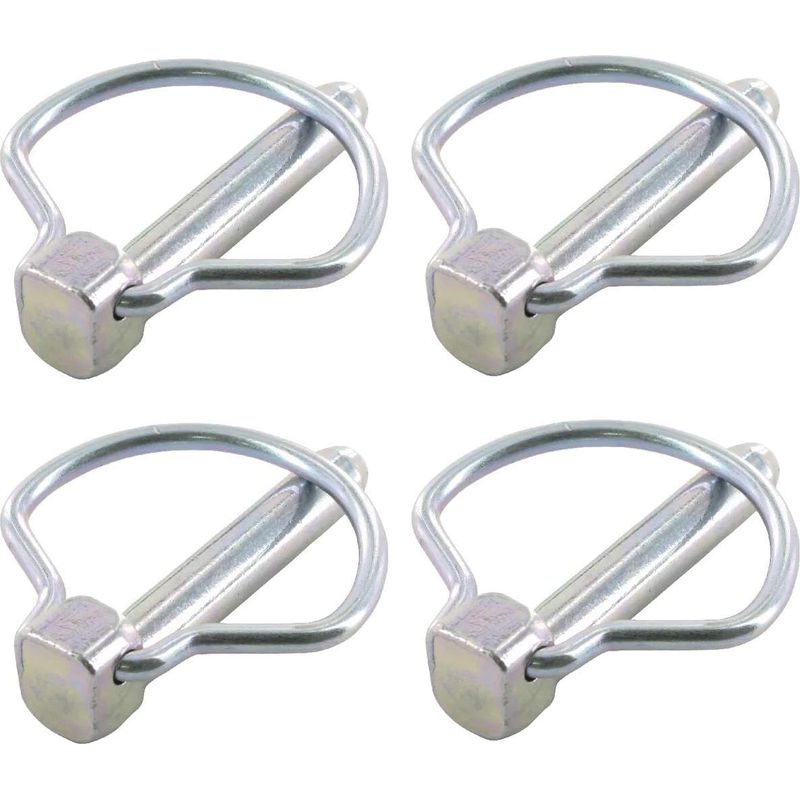 4x 6x45mm D-förmige Stahlbolzen Zur Sicherung Von Anhängern, Traktoren, Motorhacken, Toren Und Türen