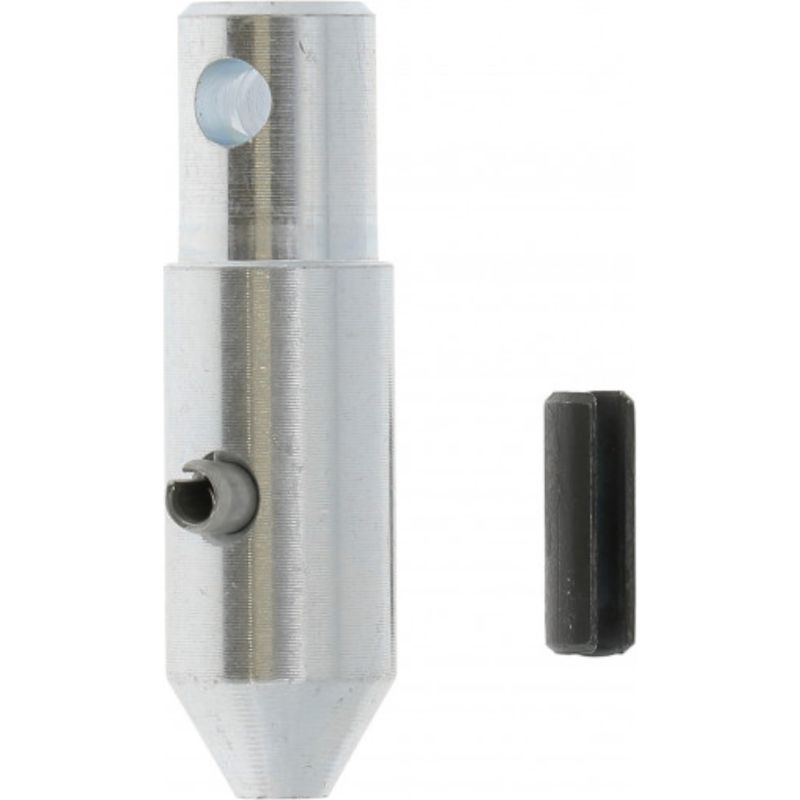 12-mm-bajonettanschluss (außengewinde) Für Abnehmbare Rollladenkurbel – Aluminium – Inklusive Edelstahlstift – Montage An Einem Kugelgelenk Oder Kippriegel