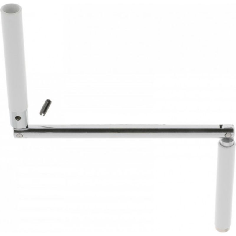 Gelenkkurbel Für Rollläden – Verchromter Stahl – Länge 420 Mm – 12-mm-innengewinde – Benutzerfreundlich Mit Pvc-gegengriff