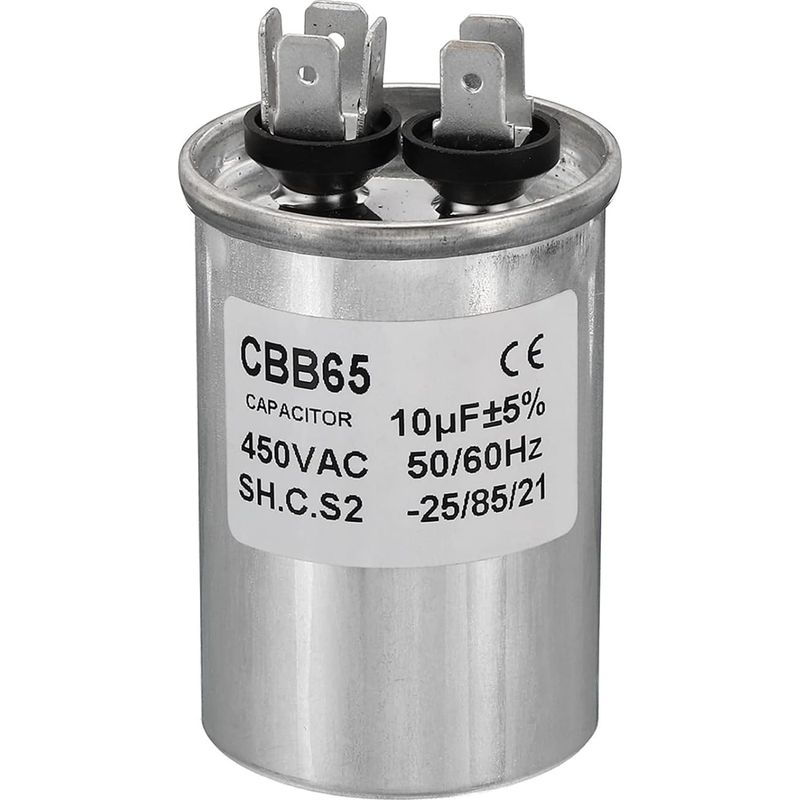 Cbb65 2uf 450v Metallkondensator Mit 2 Anschlüssen Für Elektromotoranlauf, Kompressor Und Wasserpumpe