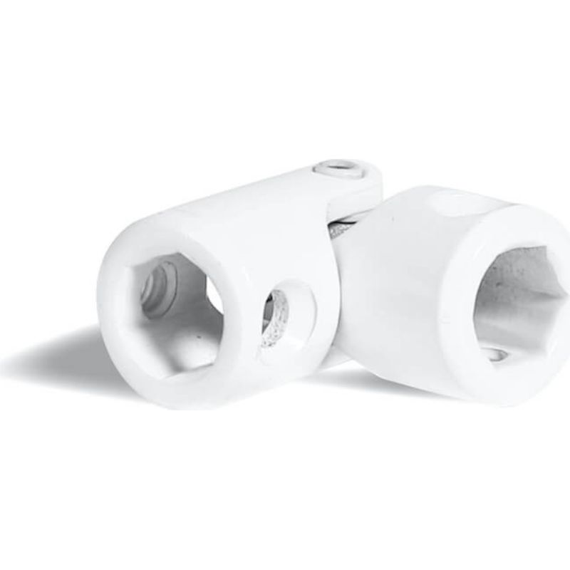 Kurbelgriff Für Rollladen Mit 10-mm-sechskantanschluss – Passivierter, Verzinkter Stahl – Weiße Polyesterbeschichtung – 10-mm-innengewinde
