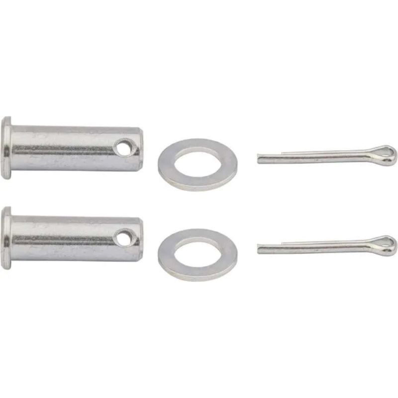 2x Zylinderkopf-gabelbolzen Mit Unterlegscheibe Und Splint, Universelle Sicherheitsverriegelung Für Traktor-/fahrzeugheber, Ø 12 Mm X 35 Mm
