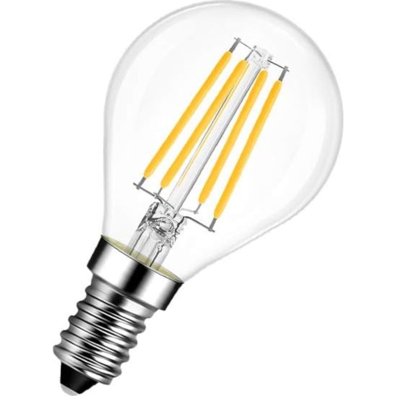 G45 E14 4,5w 470lm Warmweiß 2700k Ip20 Universelle Led-glühbirne Mit Glühfaden, Birnenform, Ersatz Für Schlafzimmer, Küche, Wohnzimmer