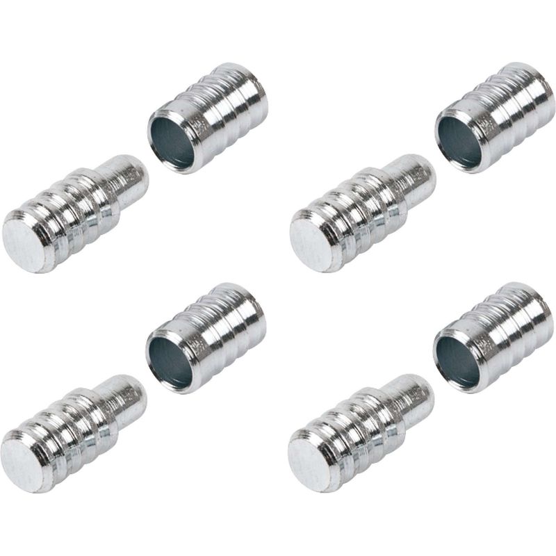 Set Mit 4 Führungsstiften Für Tischverlängerungen – Edelstahl – Länge 50 Mm – Für Möbelreparaturen