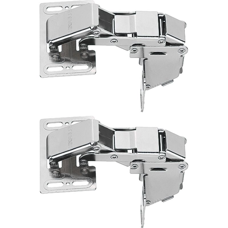 Klappscharniere Ohne Dämpfer – 2er-pack – Maximale Traglast 2,1 Kg – 90°-winkel – Für 15–16 Mm Starke Deckel – Vernickelter Stahl