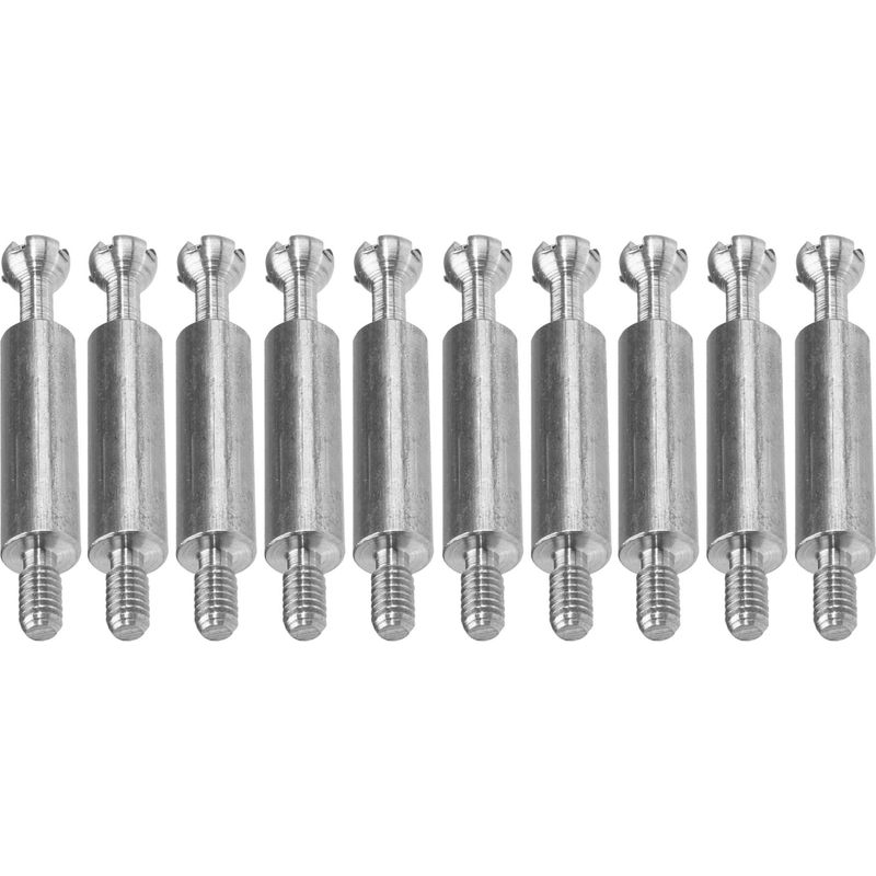 10er-pack M4-dübel – 34 Mm, Verzinkter Stahl – Robuste Befestigung Für Möbel Und Tischlerarbeiten – Rastex-technologie