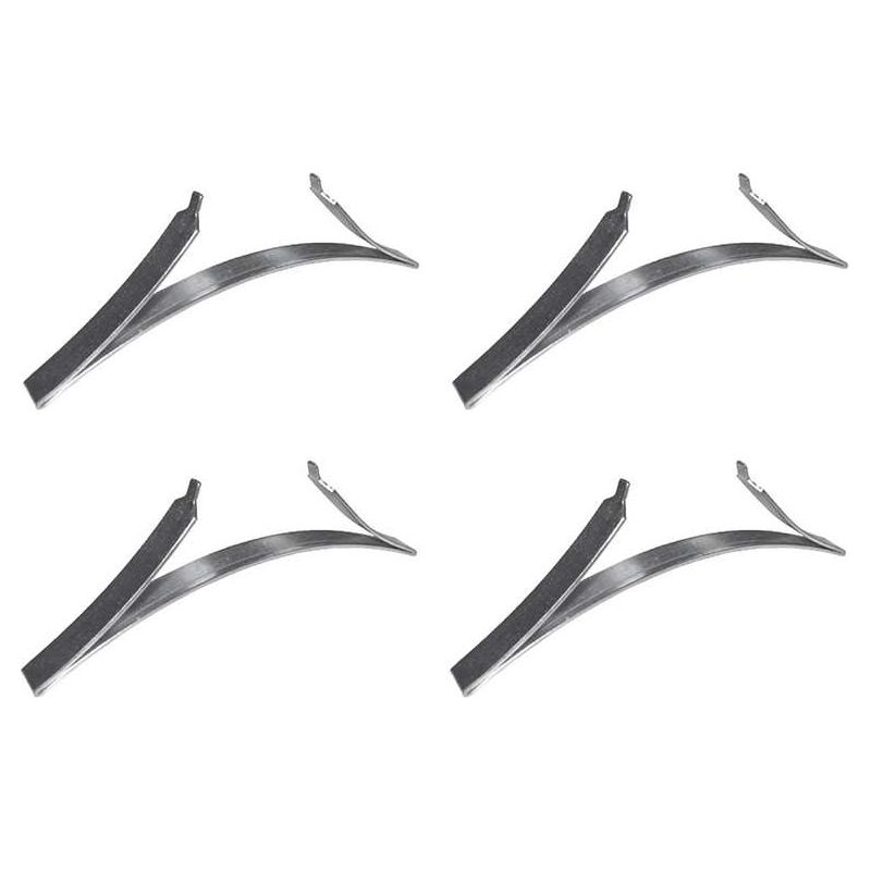 Stahlfedern Für Den Unteren Schienenanschlag Von Schiebetüren – 4er-pack – Breite 6,4 Mm – Schubladenbefestigungen