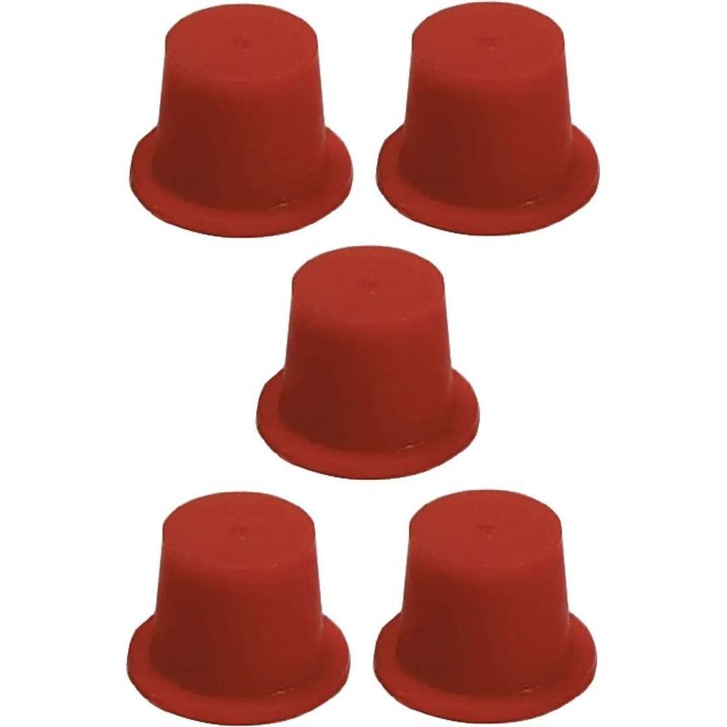 5x Rote Hydraulik-staubkappe 16,7 Mm - 19,2 Mm Crimp-verschraubungs-schutzkappe Für Rohre
