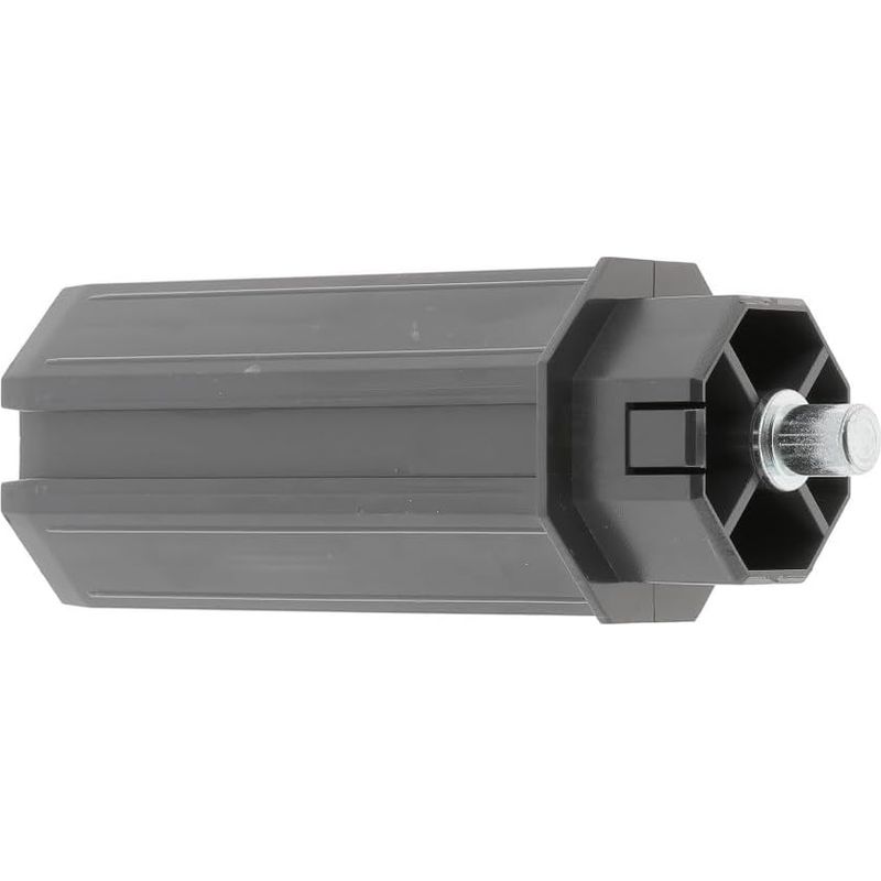 Schwarze Pvc-endkappe Für Achteckige Rollladenrohre An Fenstern/erkerfenstern/jalousien, Passend Für 50-mm-achtkantrohre Mit 10-mm-außengewinde.